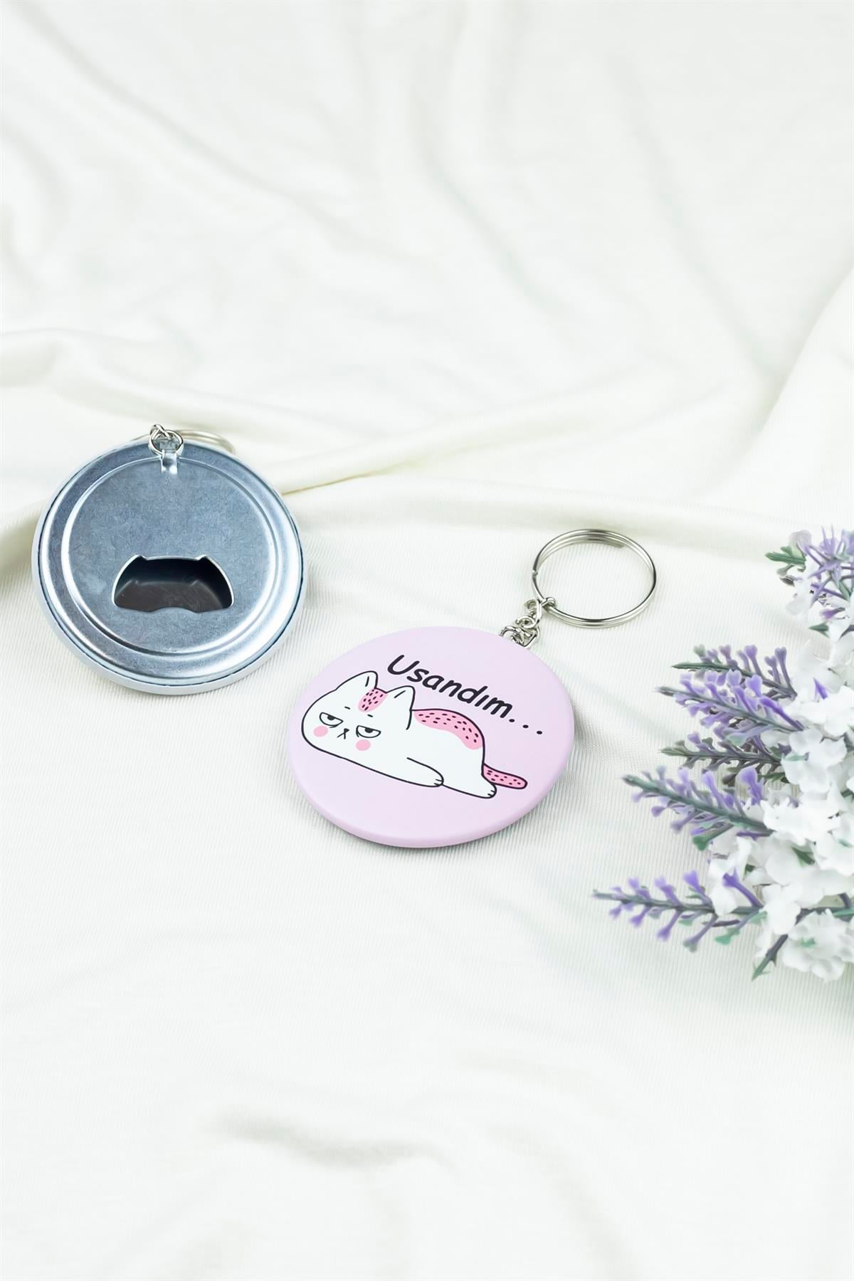 Usandım... Baskılı Açacaklı Anahtarlık 3869