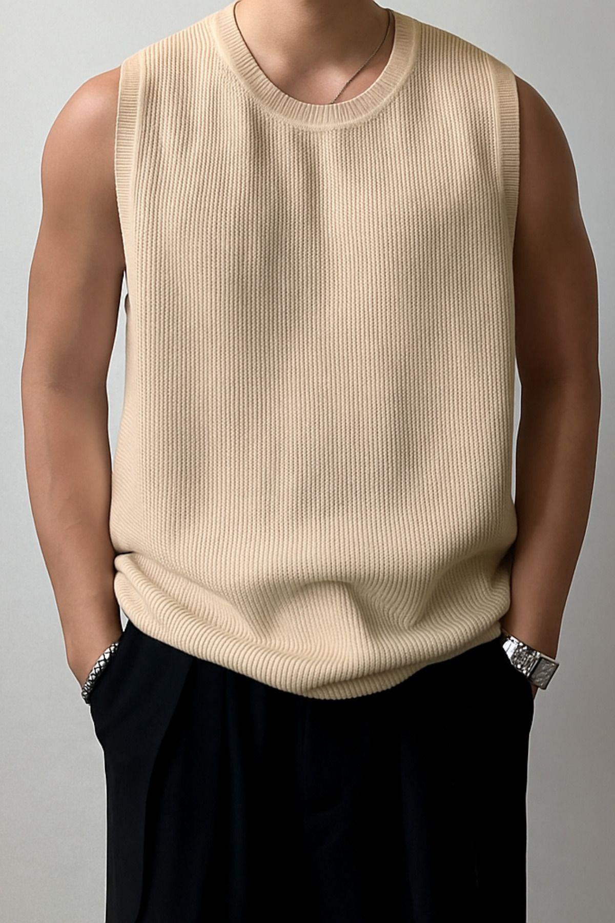 Erkek Bisiklet Yaka Oversize Süveter