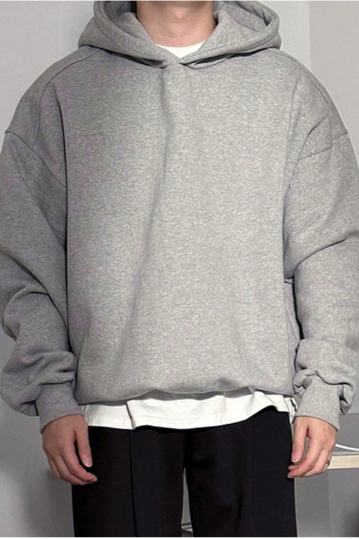 Erkek Kapüşonlu Oversize Sweatshirt