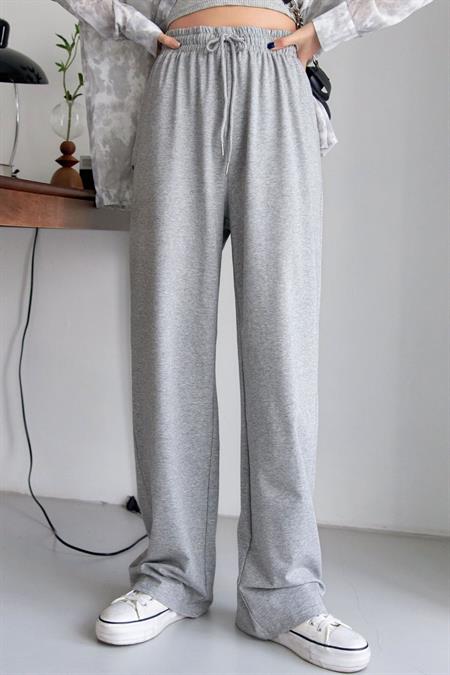 Bağcıklı Bel Düz Paça Eşofman Altı, Kadın Eşofman Altı