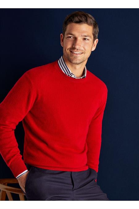 Siyah Erkek Slim Fit Bisiklet Yaka Basic Triko Kazak