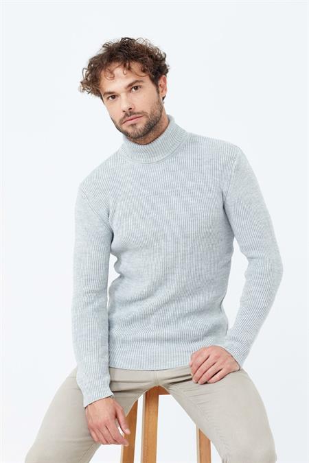 Indigo Balıkçı Yaka Kazak -trzcm7781r02