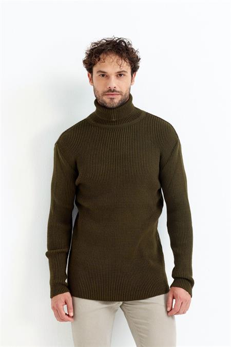 Indigo Balıkçı Yaka Kazak -trzcm7781r02