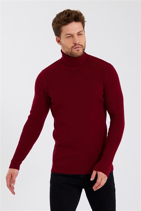 Erkek Haki Tam Balıkçı Triko-ttrzz1406r02s