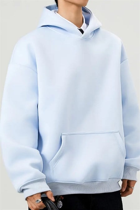 Erkek Kapüşonlu Oversize Sweatshirt
