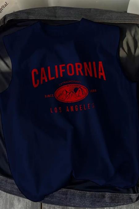 Erkek Mat Siyah Oversize Bisiklet Yaka Baskılı T-Shirt