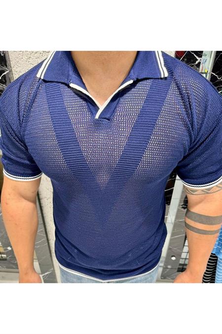 Erkek Yumuşak Dokulu Polo Yaka Triko T-Shirt