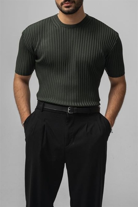 Erkek Likralı Loose Fit T-Shirt