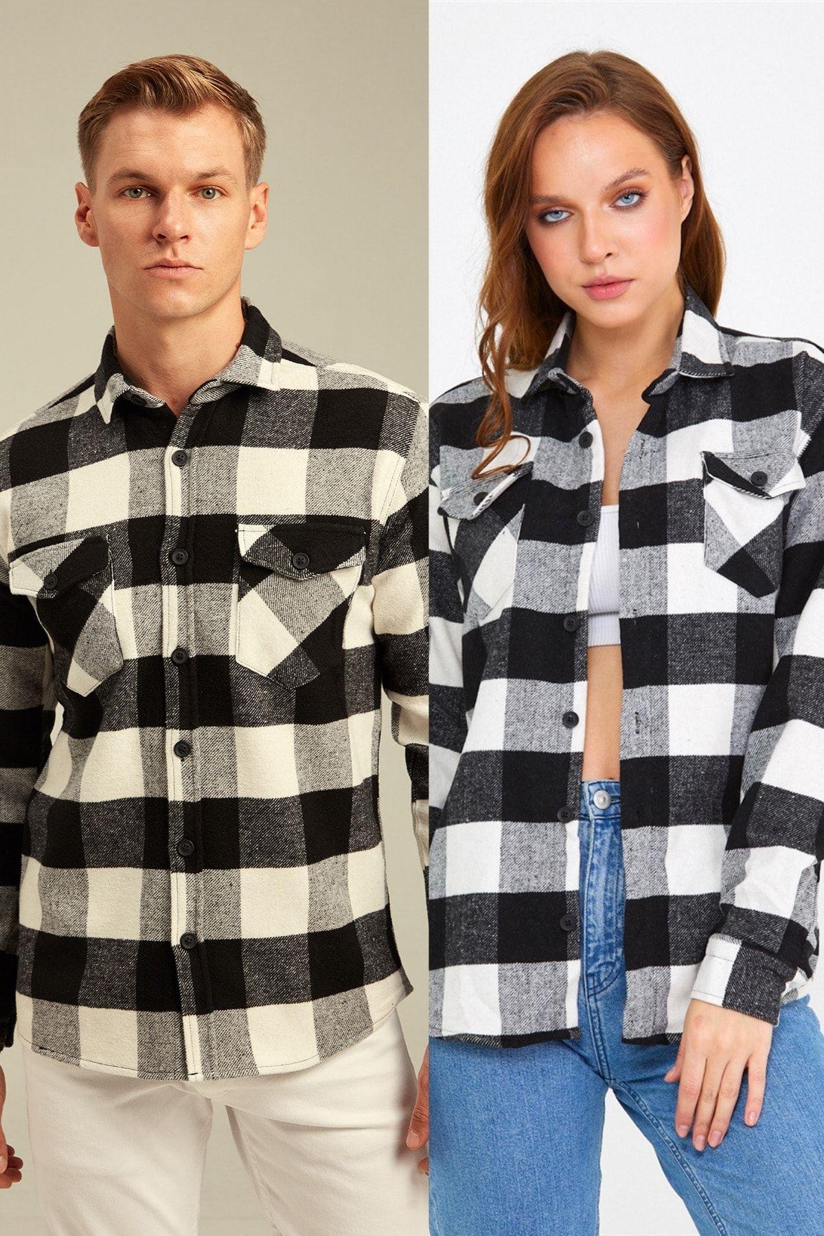 TARZ COOLGömlekSVGODG01Unisex Mavi-kahverengi Çift Cep Kapaklı Oduncu Gömlek-tekli Fiyat