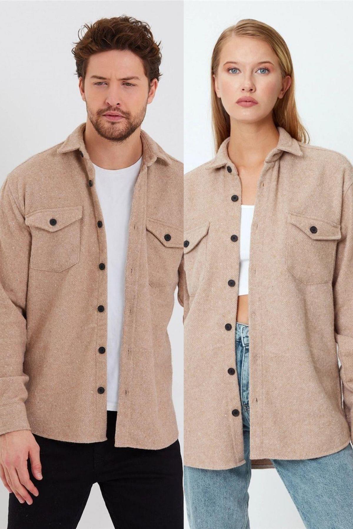 TARZ COOLGömlekTYC00711361124Unisex Gri Çift Cep Kapaklı Oduncu Gömlek-tekli Fiyat
