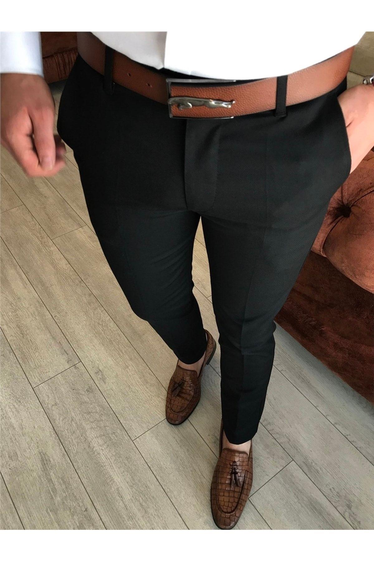 TARZ COOLPantolonKMSKTPNT01Italyan Kesim Slim Fit Mevsimlik Gri Kumaş Pantolon