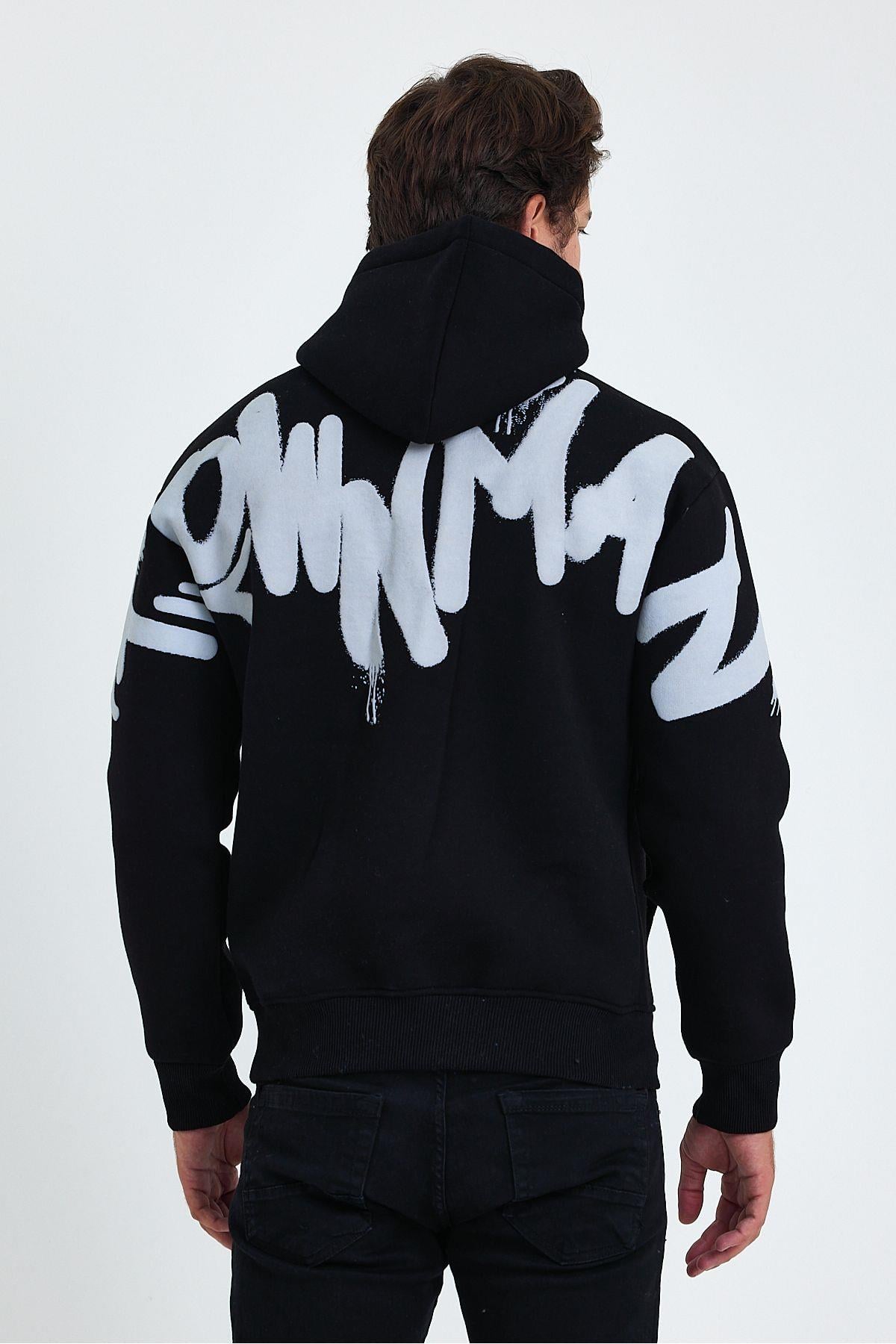 TARZ COOLSweatshirtBELONGSWT01Erkek Standart Fit Normal Kesim Içi Polarlı 3 Iplik Kapüşonlu Pamuklu Sweatshirt
