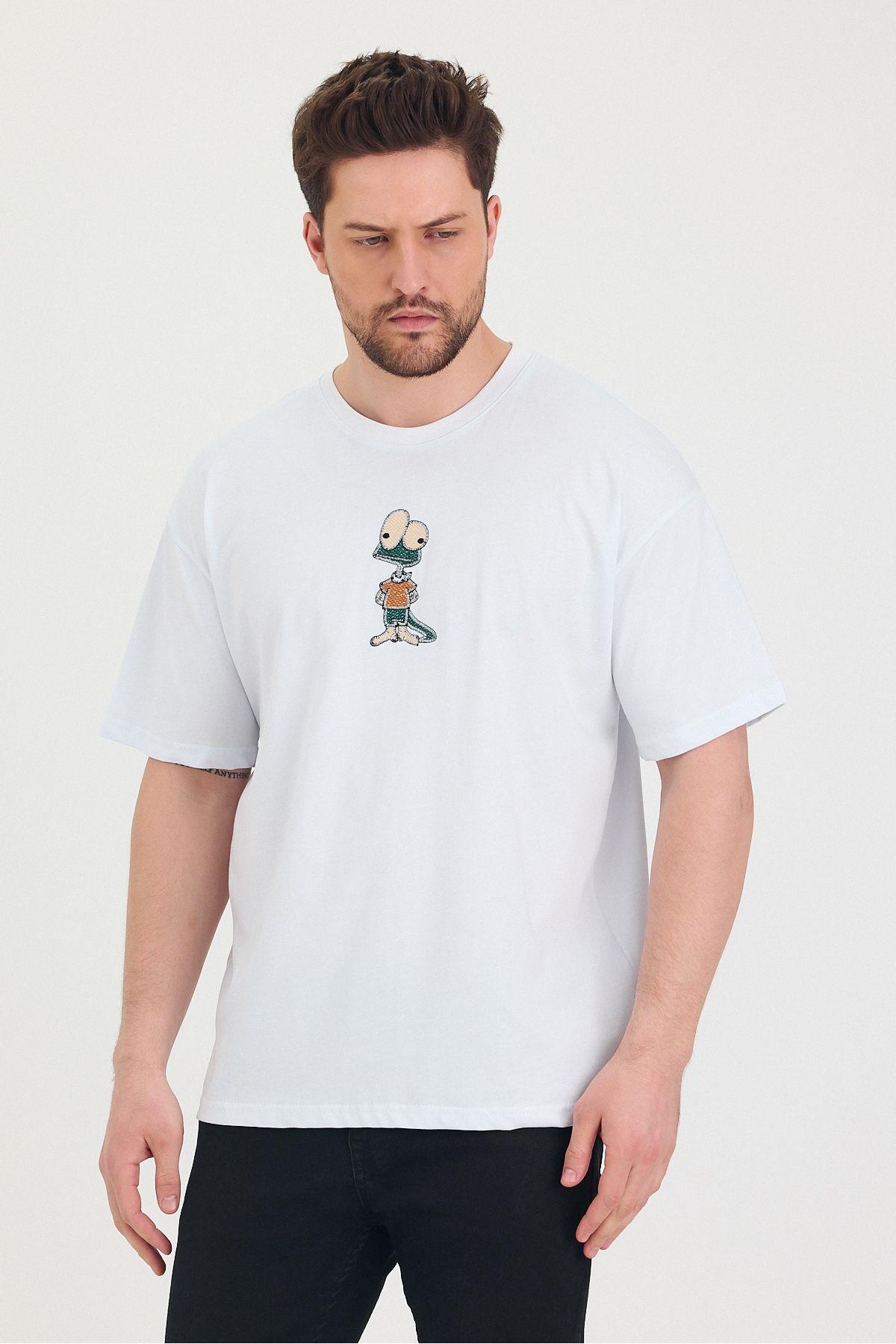 TARZ COOLT-ShirtTSH-U-25SS-006Bisiklet Yaka Oversize Salaş Unisex T-Shirt