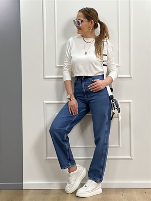 Orijinal Mavi Mom Jean