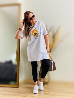 Weekend Beyaz Tunik Tshirt