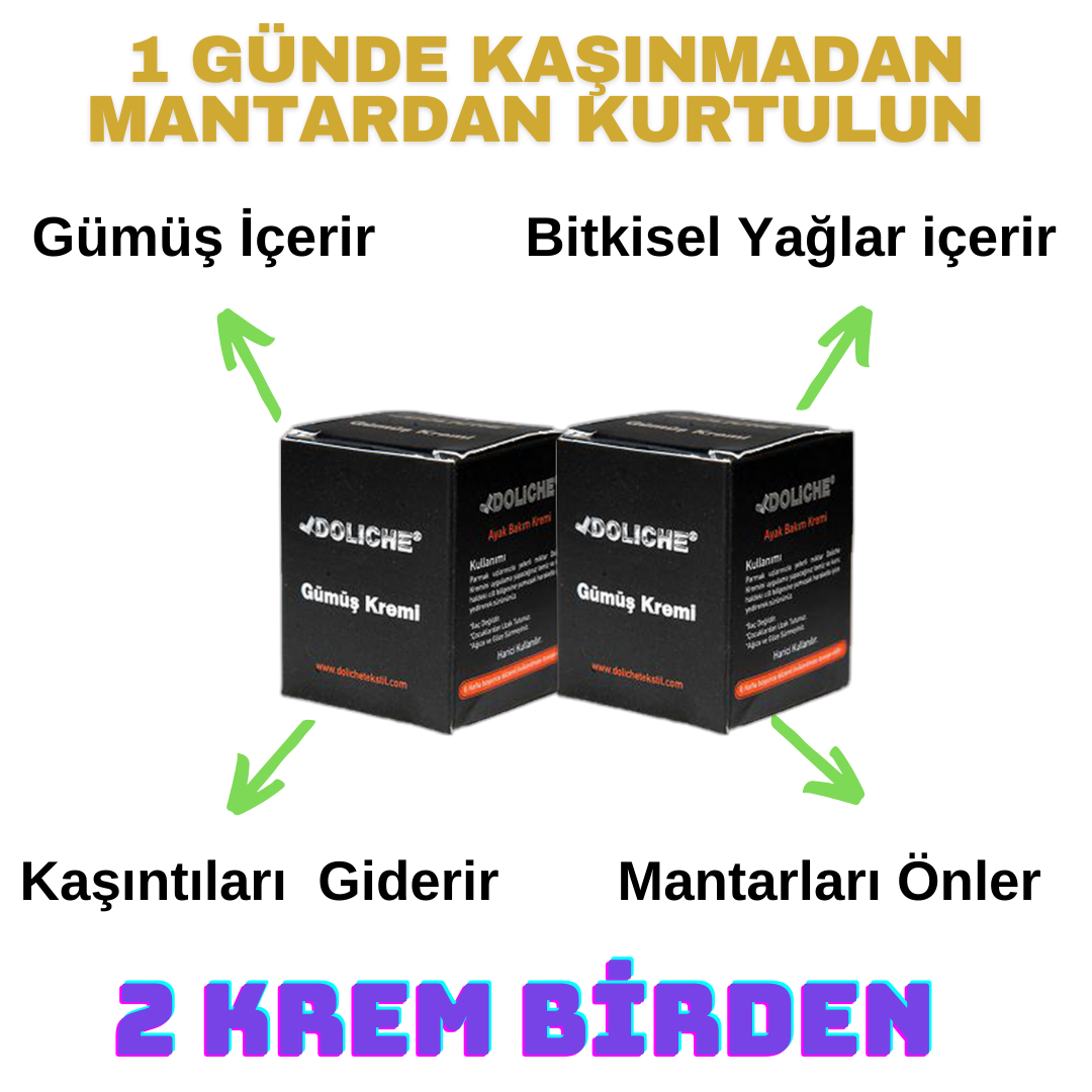 2 adet Kasık Mantarı Kremi
