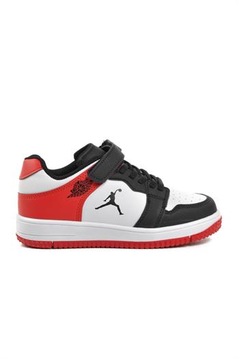 Aspor Haykat Kısa-F Siyah-Kırmızı Cırtlı Çocuk Sneaker A SPOR Çocuk Spor Ayakkabı