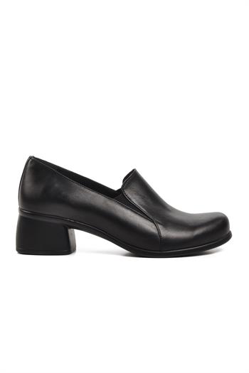 Ayakmod 44265 Siyah Hakiki Deri Kadın Casual Ayakkabı Ayakmod Kadın Günlük Ayakkabı