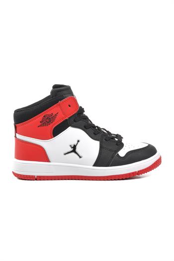 Ayakmod Haykat Uzun Kırmızı Bağcıklı Unisex Hi Sneaker Ayakmod Sneaker