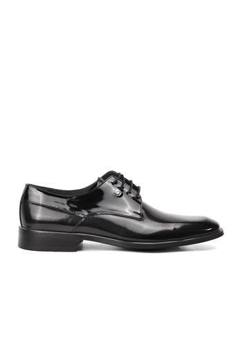 Fosco 8035 Rugan Siyah Erkek Hakiki Deri Klasik Ayakkabı Fosco Erkek Klasik Ayakkabı