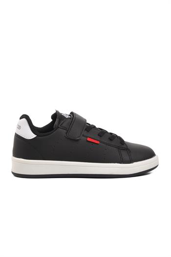 Pepino 1539-F Siyah-Beyaz Cırtlı Çocuk Sneaker Pepino Çocuk Spor Ayakkabı
