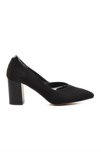 Pierre Cardin Pc-51199 Siyah Süet Kadın Topuklu Ayakkabı Pierre Cardin Kadın Topuklu Ayakkabı