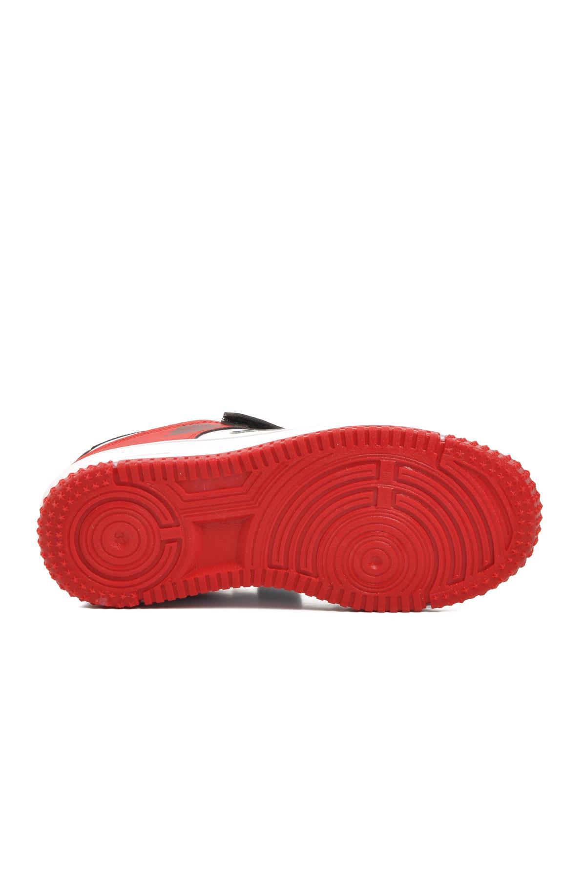 Aspor Haykat Kısa-F Kırmızı Cırtlı Çocuk Sneaker A SPOR Çocuk Spor Ayakkabı