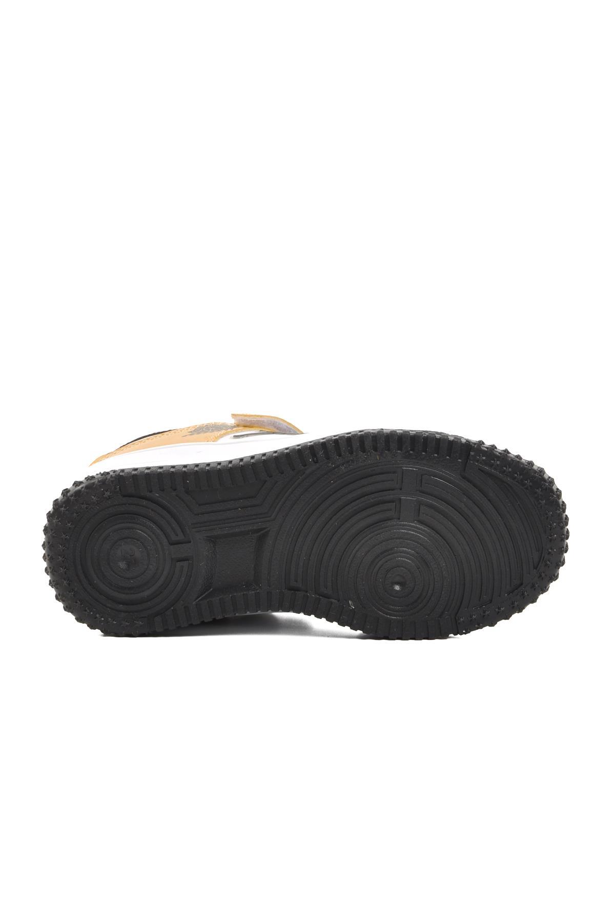 Aspor Haykat Kısa-P Gold Cırtlı Çocuk Sneaker A SPOR Çocuk Spor Ayakkabı