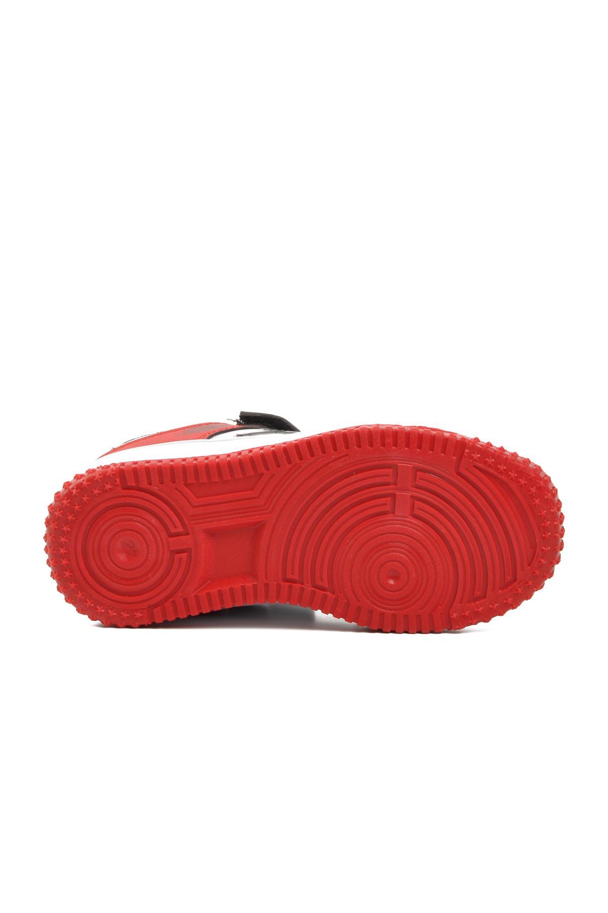 Aspor Haykat Kısa-P Kırmızı Cırtlı Çocuk Sneaker A SPOR Çocuk Spor Ayakkabı