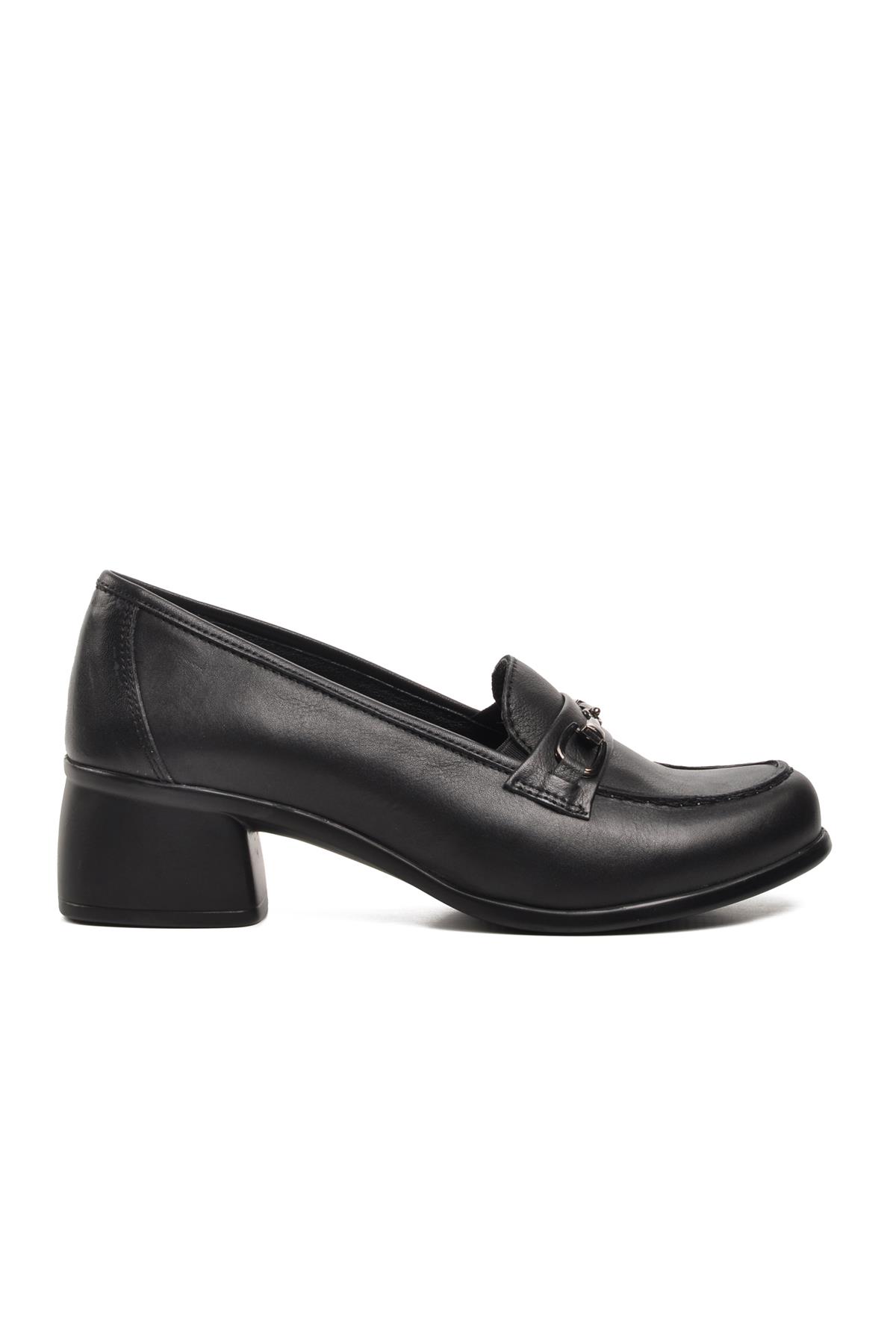 Ayakmod 44259 Siyah Hakiki Deri Kadın Günlük Ayakkabı Ayakmod Kadın Günlük Ayakkabı
