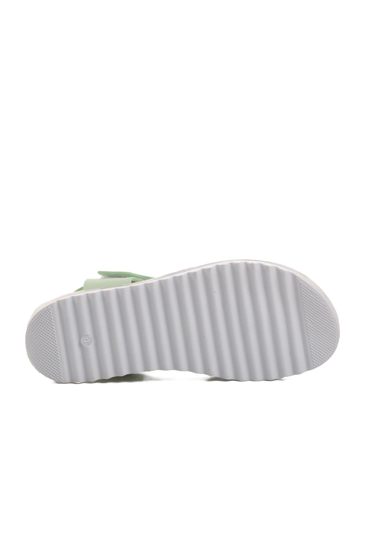 Ayakmod Arz 1200-F Mint Yeşili Cırtlı Kız Çocuk Sandalet Ayakmod Çocuk Sandalet