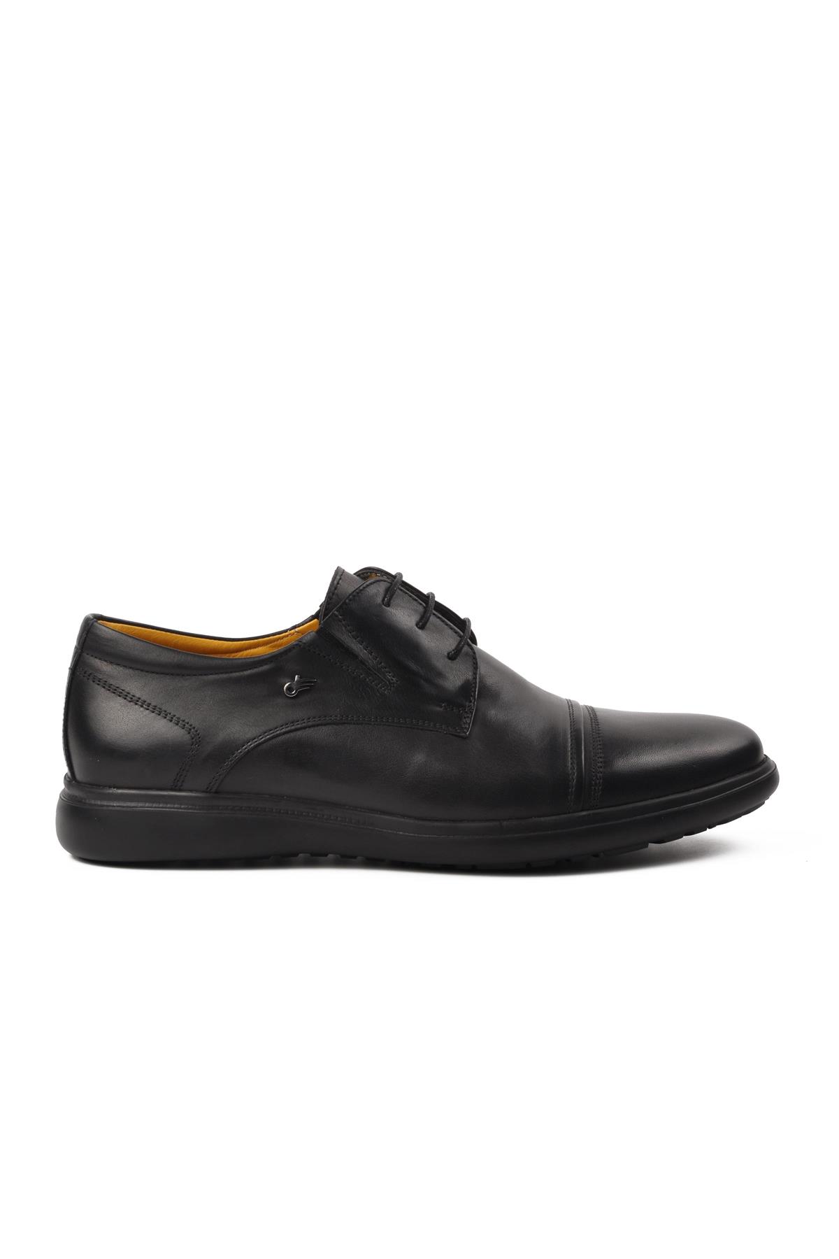 Dr.Flexer 341801 Siyah Hakiki Deri Erkek Comfort Ayakkabı - Ayakmod