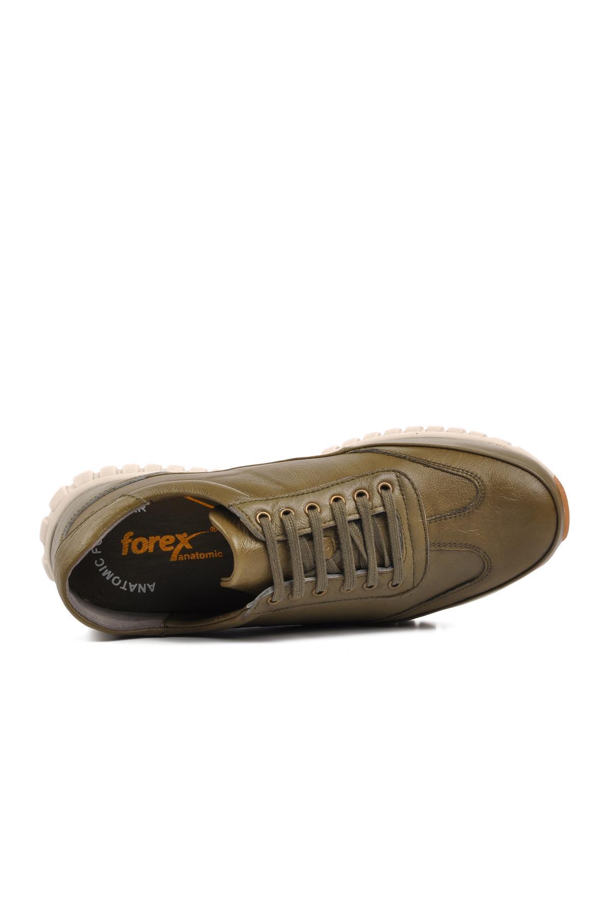Forex 3038-T Yeşil Hakiki Deri Erkek Günlük Ayakkabı - Ayakmod
