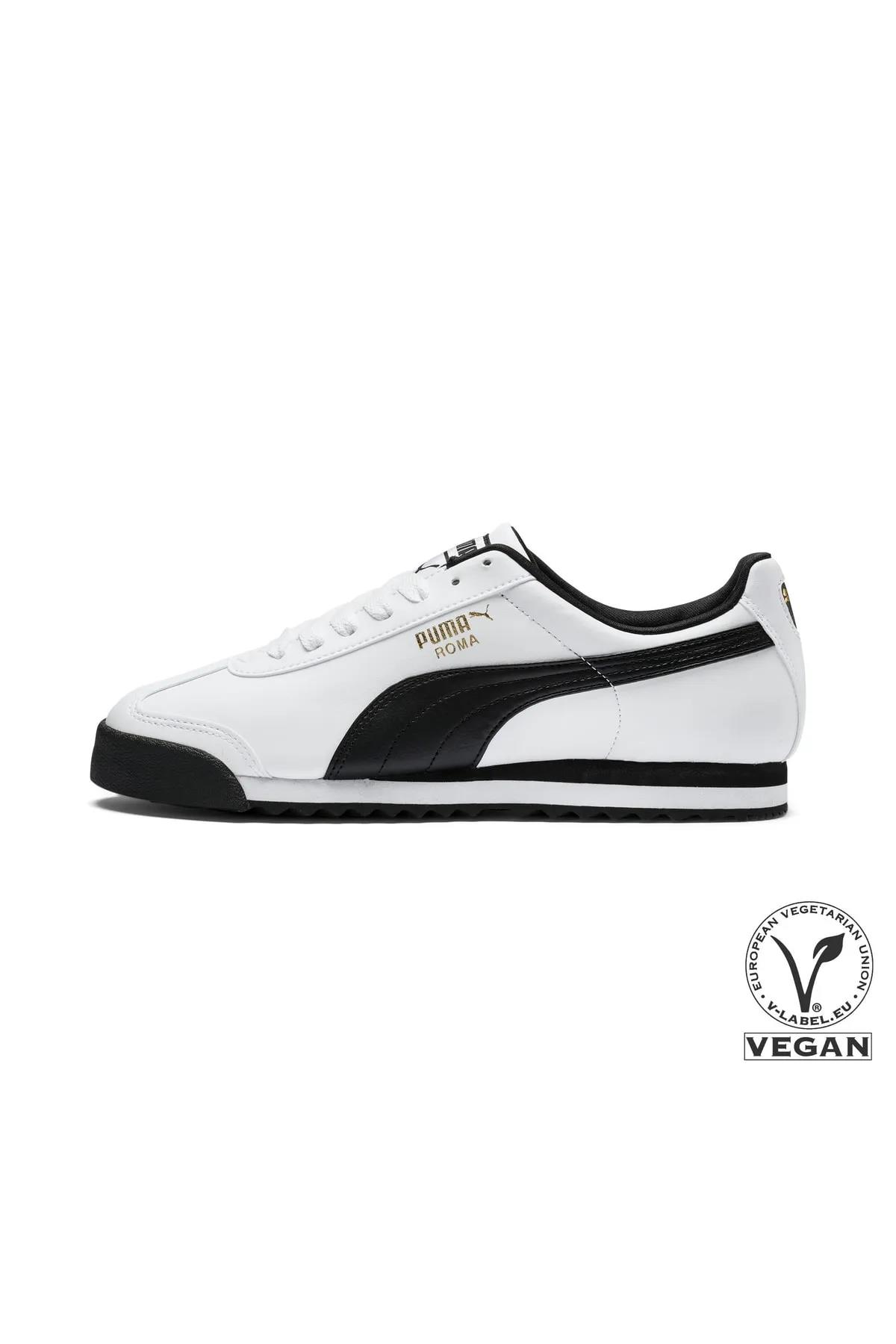 Puma 353572 Roma Basic Beyaz-Siyah Erkek Sneaker - Ayakmod