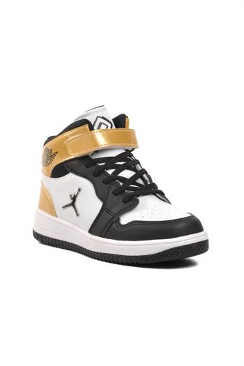 Aspor Haykat Uzun-F Gold Cırtlı Çocuk Hi Sneaker A SPOR Çocuk Spor Ayakkabı