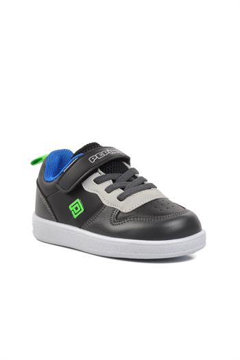 Pepino 1204-B Siyah-Füme-Saks Cırtlı Çocuk Sneaker Pepino Çocuk Spor Ayakkabı