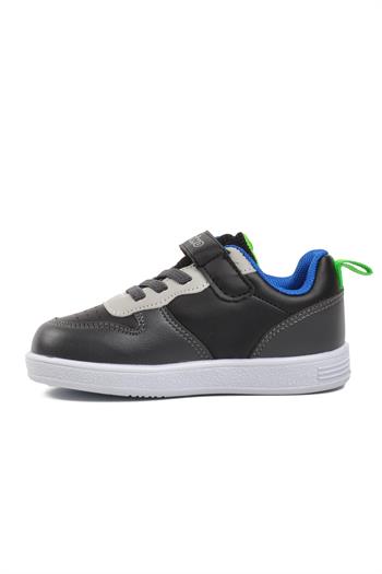 Pepino 1204-B Siyah-Füme-Saks Cırtlı Çocuk Sneaker Pepino Çocuk Spor Ayakkabı