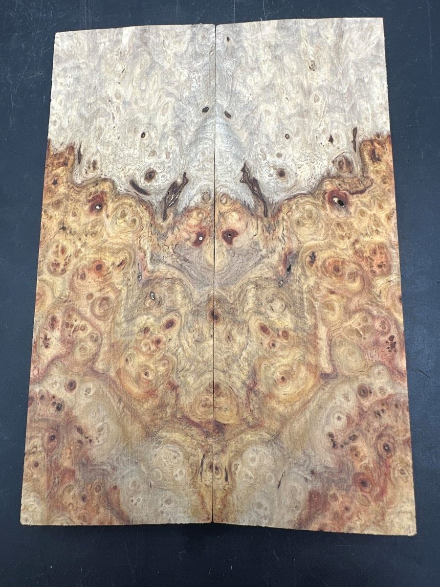Özel Seri Amboyna Bıçak Kabzası 02 – 9 × 45 × 140 mm