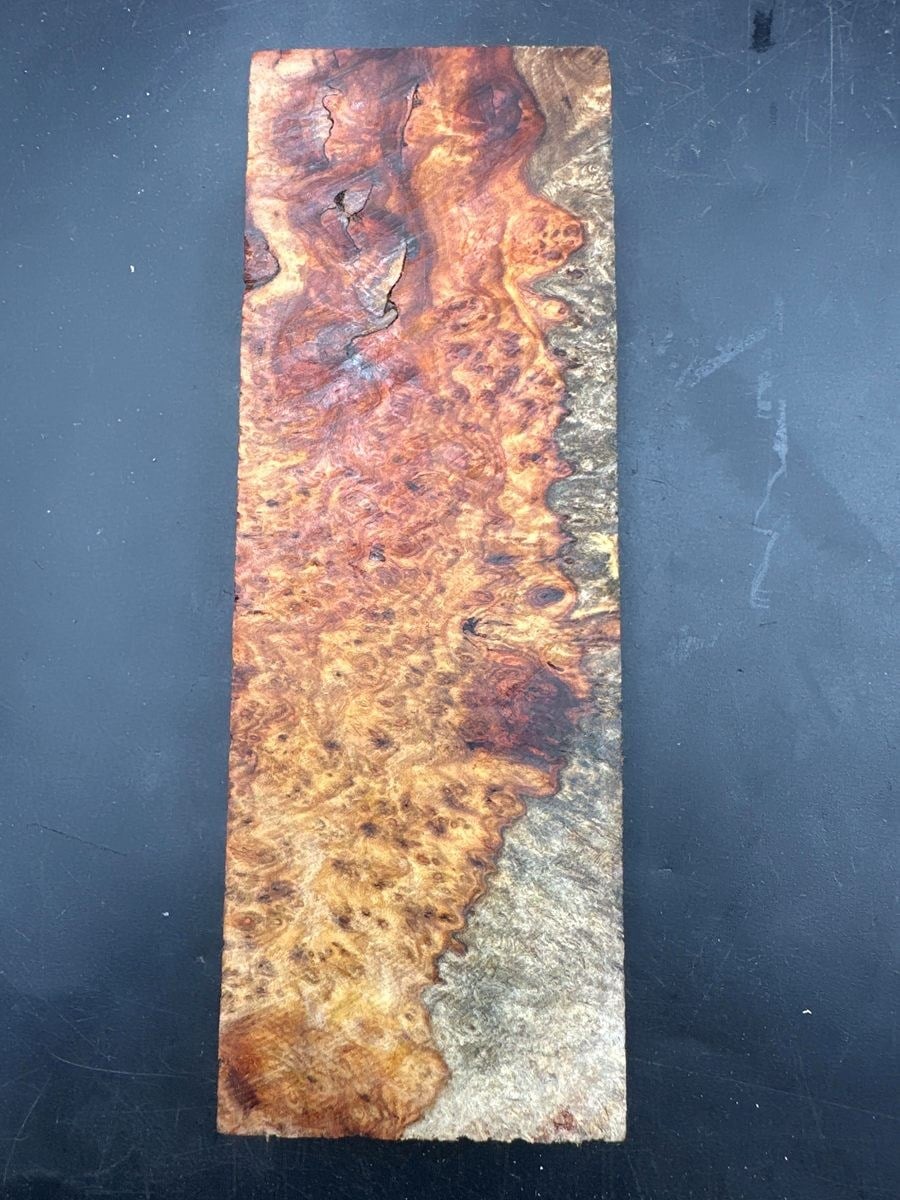 Özel Seri Amboyna Bıçak Kabzası 54 – 30 × 45 × 140 mm