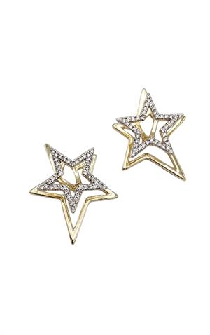 2 Renk Star Küpe