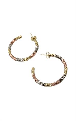 3 Renkli Xuping Vip Halka Küpe - 4 cm