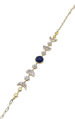Baget Taşlı Lapis Bileklik
