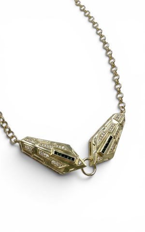Çift Başlı Yılan Choker Kolye