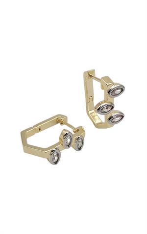 Taş Detaylı Bague Küpe