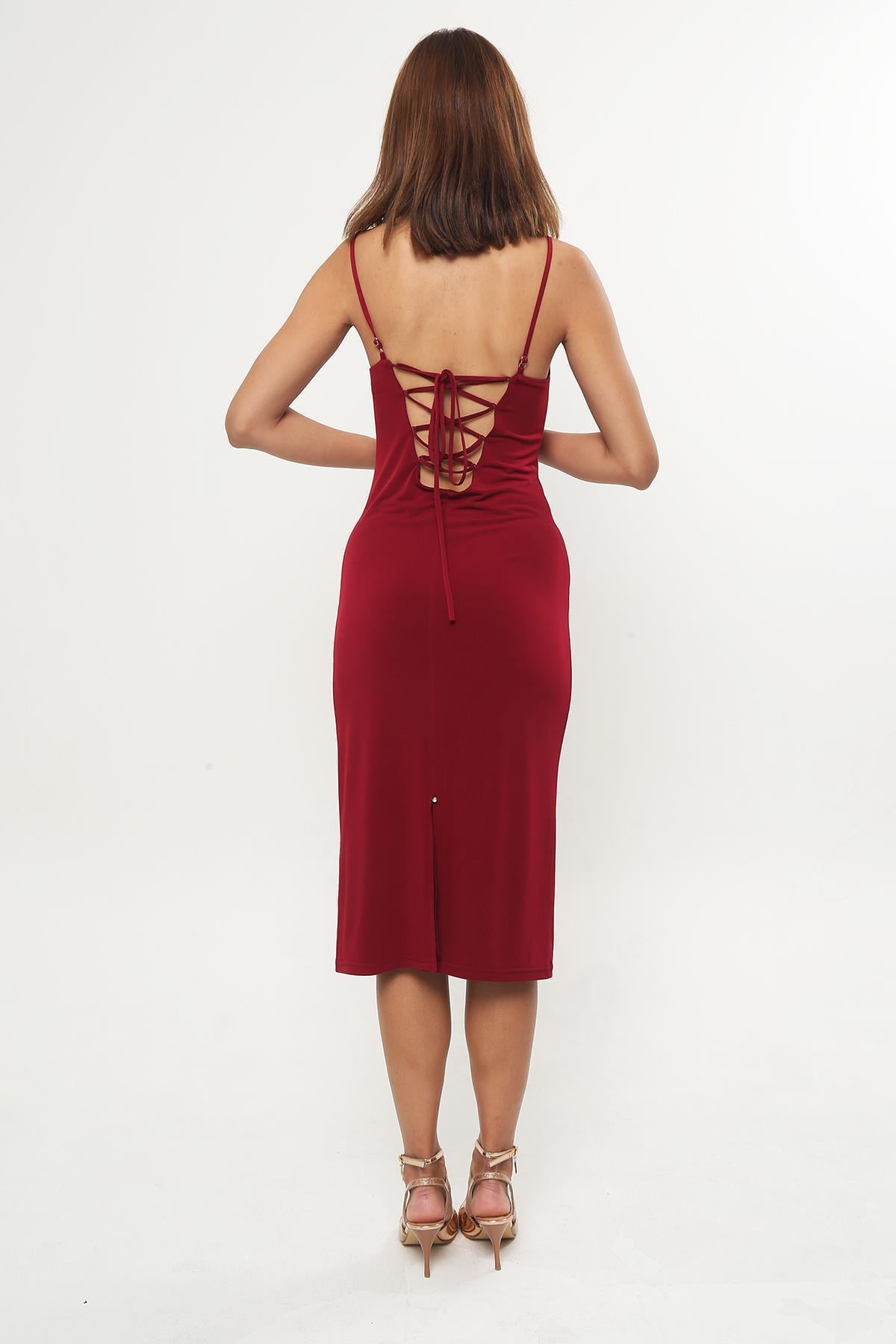 Bordeux Cotton Lycra Tango Dress Beatrix - 50% Discount