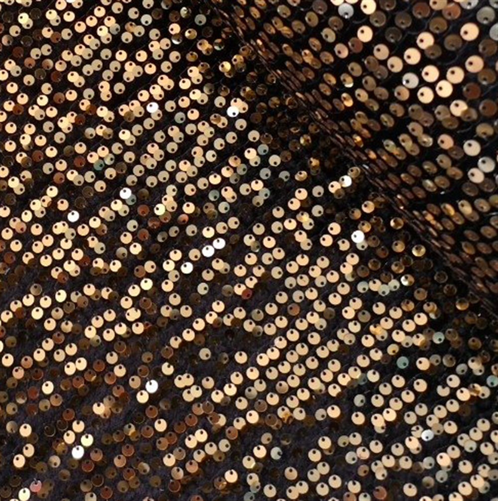Golden Lycra Sequin on velvet