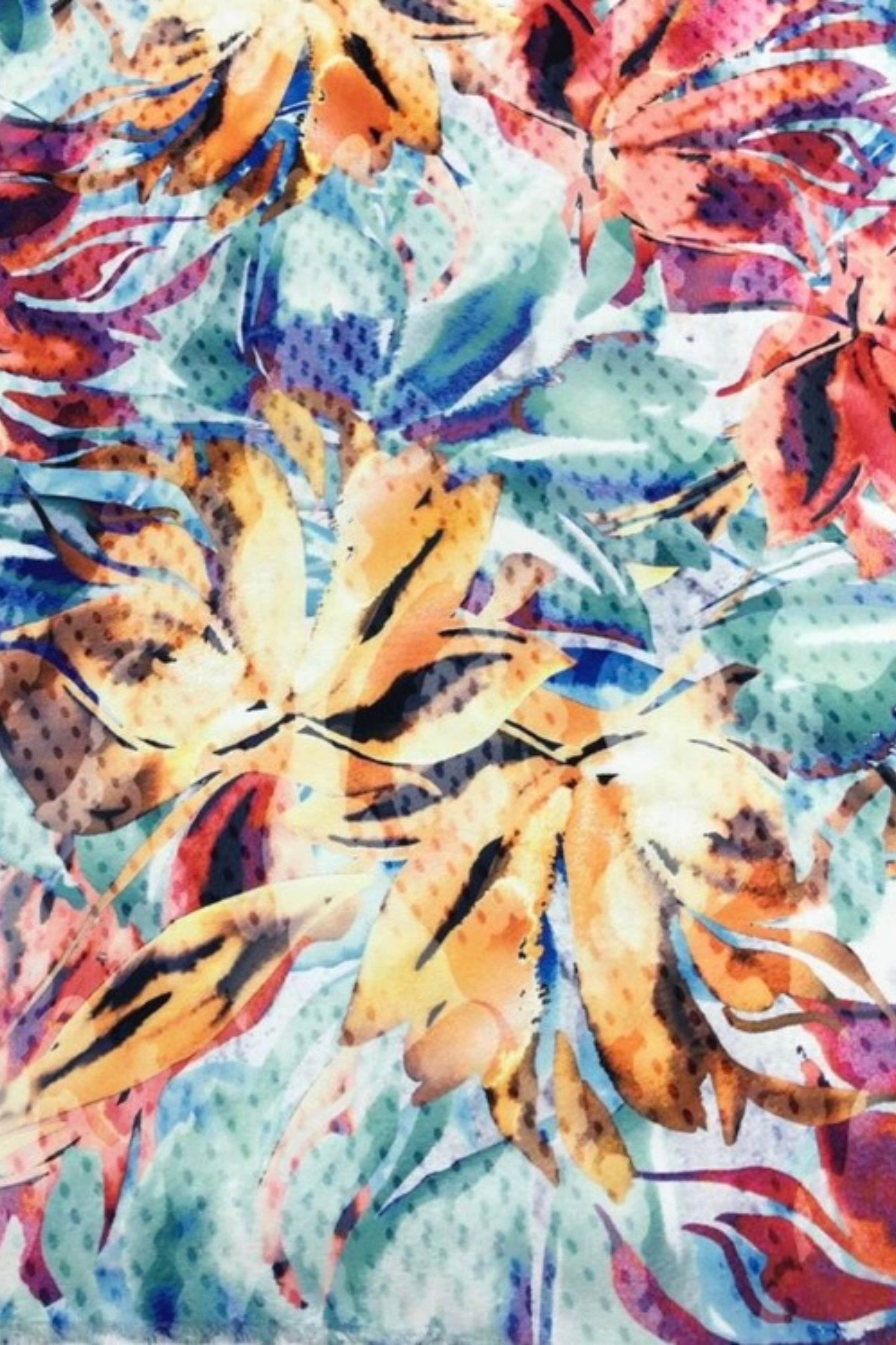 Printed Silk Satin5 - k