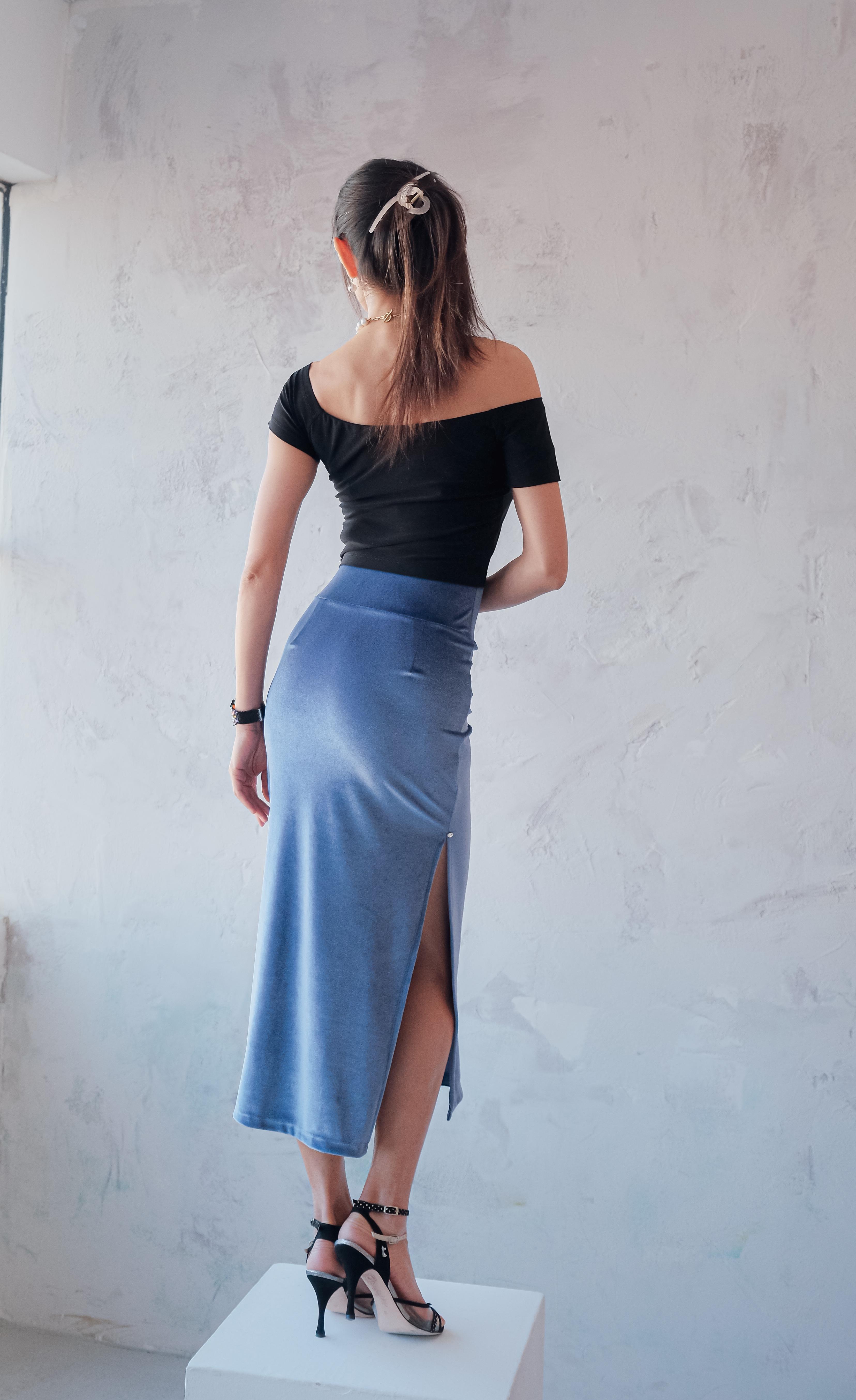 Black Open Sholuder Tango Top Diana