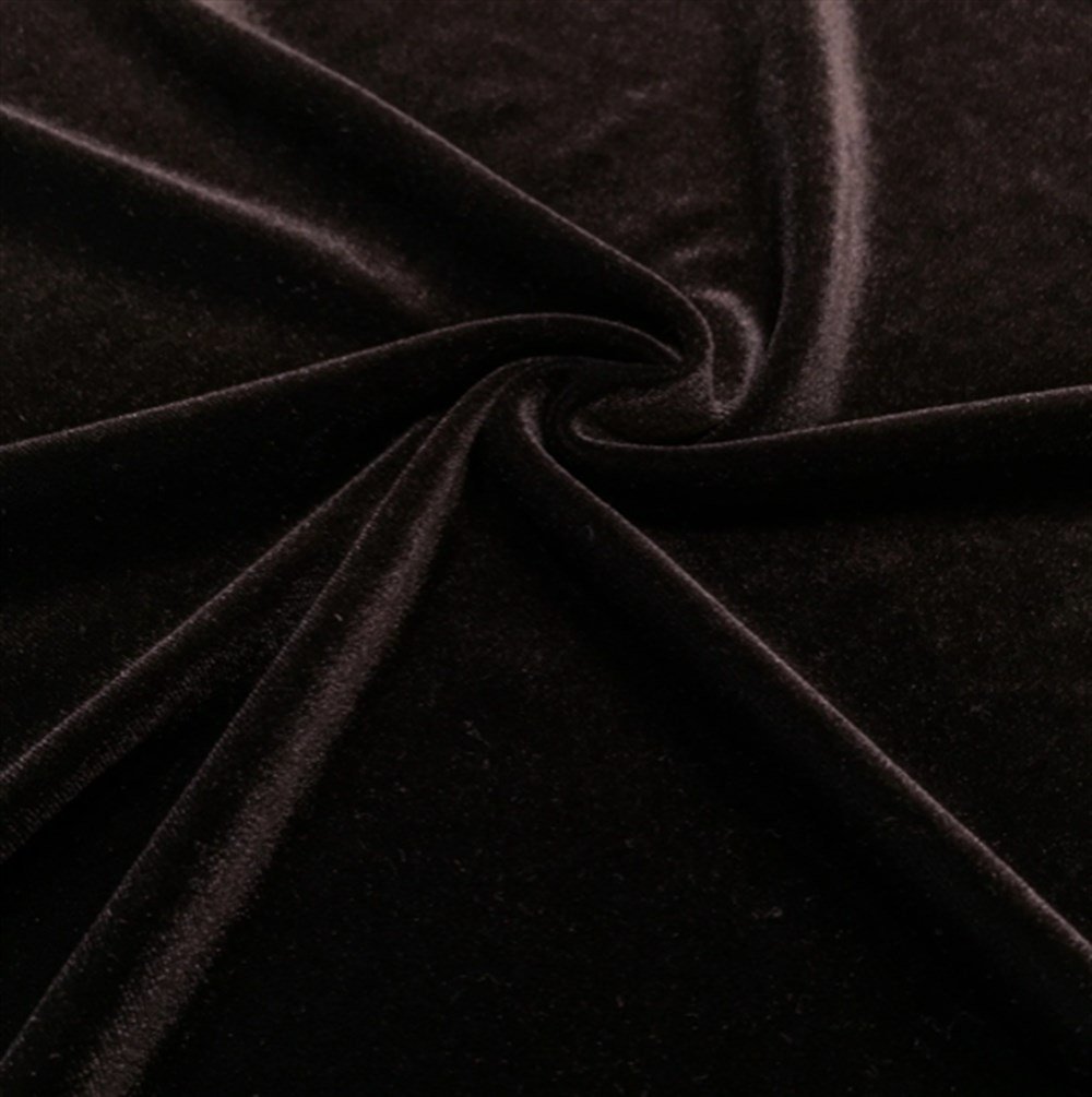 Brown Lycra Silk Velvet kk