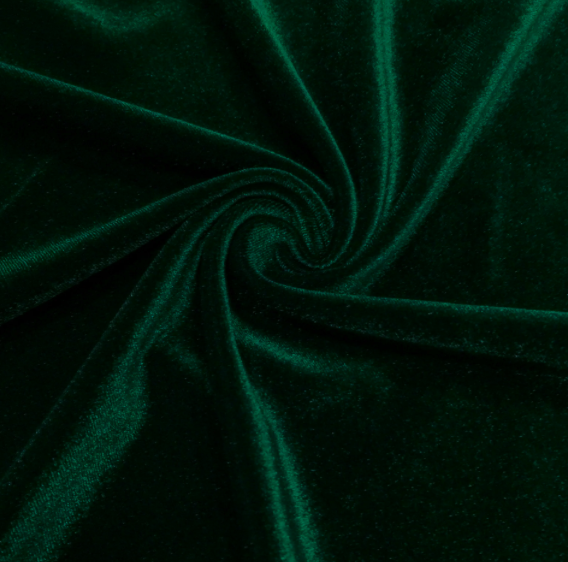 Emerald Green Lycra Silk Velvet kk